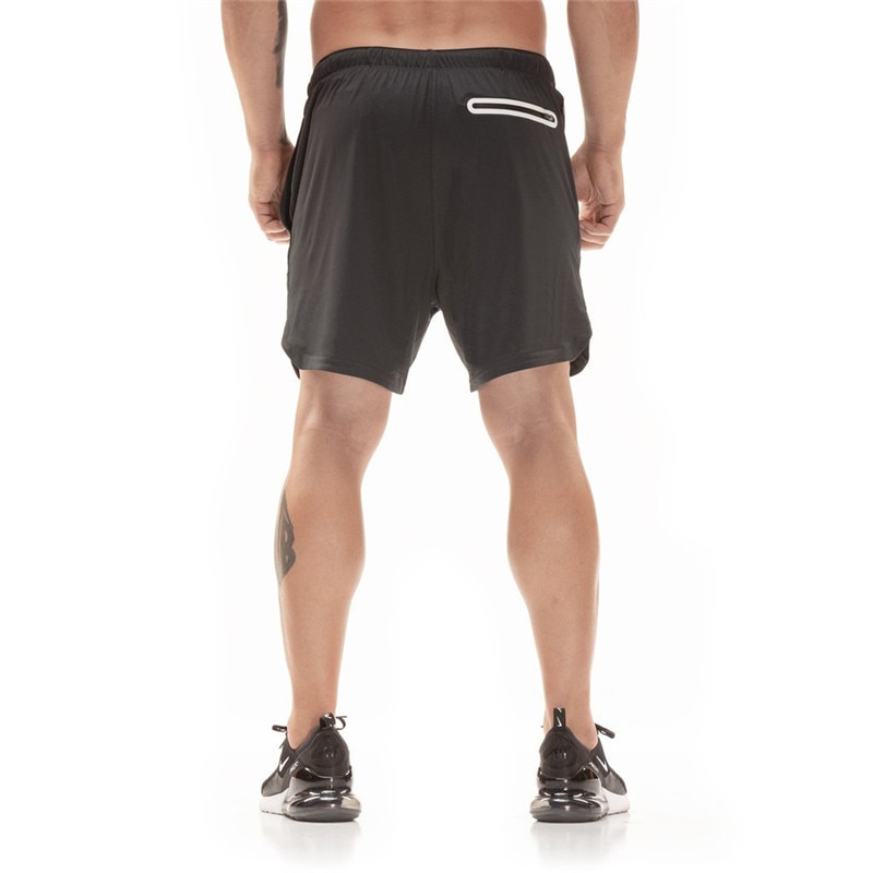 Men's Running Shorts 2 in 1 Double-deck & Quick Drying Men's Running Shorts 2 in 1 Double-deck & Quick Drying