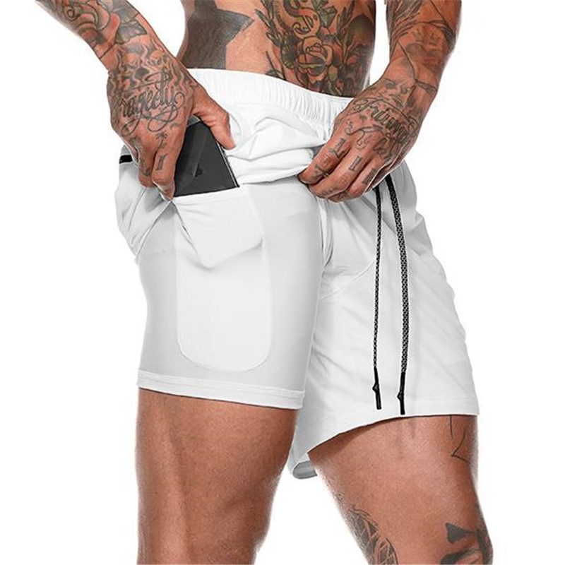 Men's Running Shorts 2 in 1 Double-deck & Quick Drying Men's Running Shorts 2 in 1 Double-deck & Quick Drying