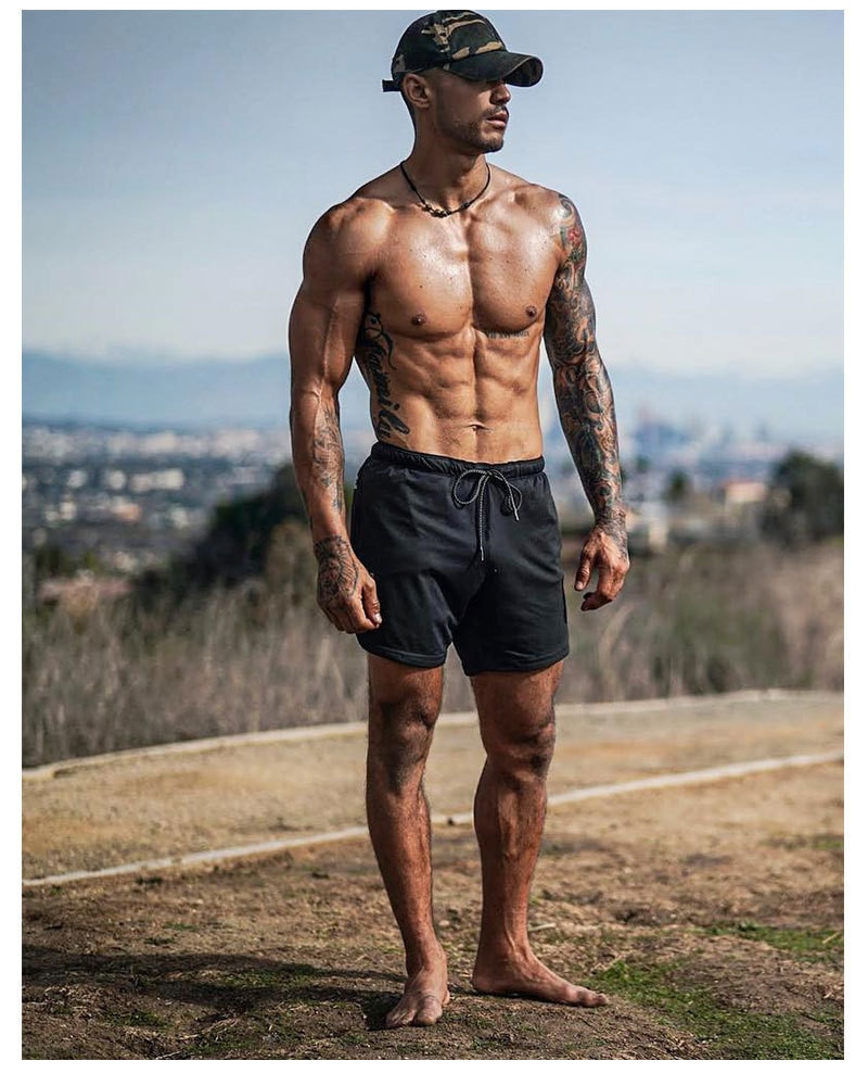 Men's Running Shorts 2 in 1 Double-deck & Quick Drying Men's Running Shorts 2 in 1 Double-deck & Quick Drying