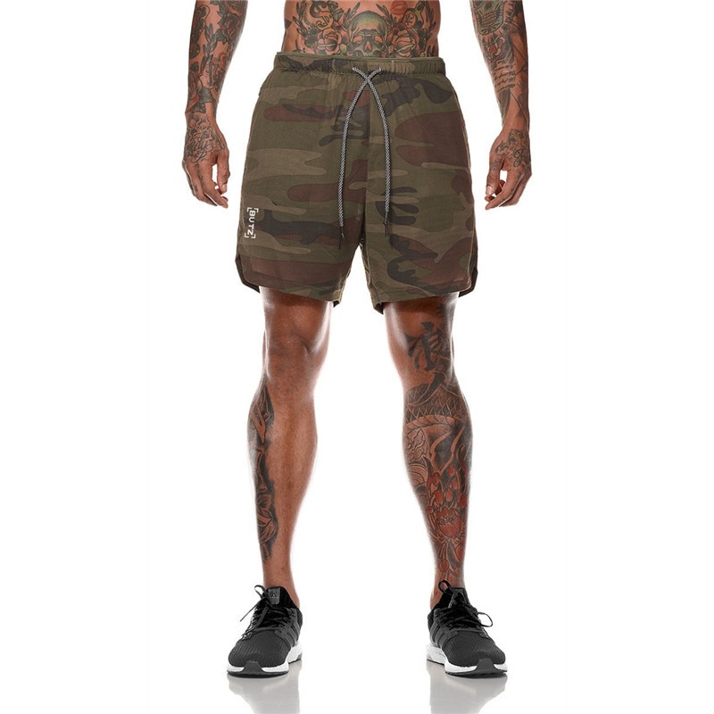 Men's Running Shorts 2 in 1 Double-deck & Quick Drying Men's Running Shorts 2 in 1 Double-deck & Quick Drying