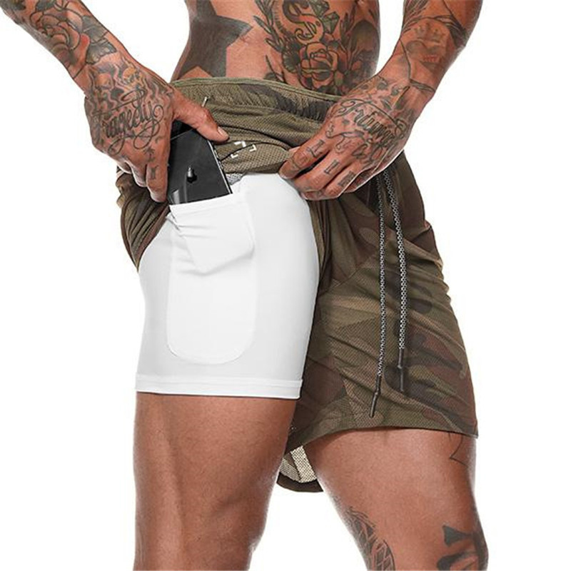 Men's Running Shorts 2 in 1 Double-deck & Quick Drying Men's Running Shorts 2 in 1 Double-deck & Quick Drying
