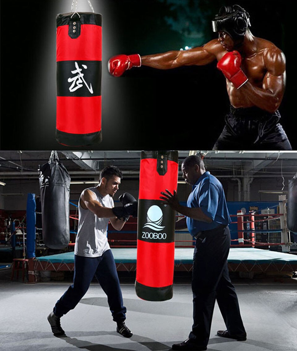 Fitness MMA Boxing Sandbag with Set Wraps & Hook & a pair Gloves