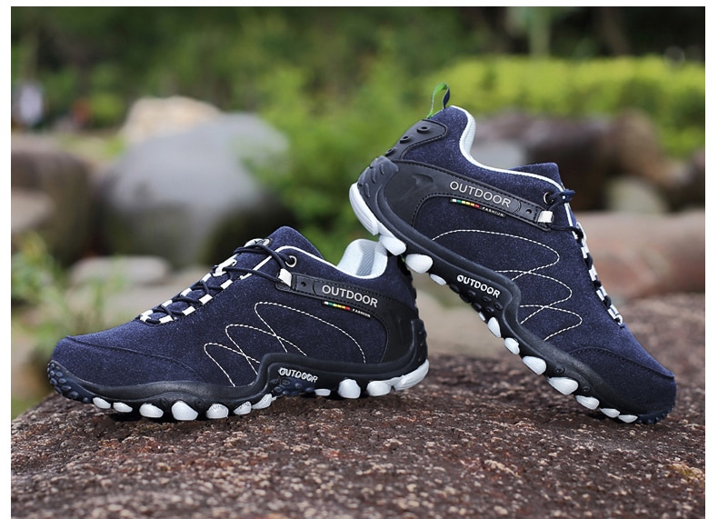 Women Leather Hiking Shoes Outdoor
