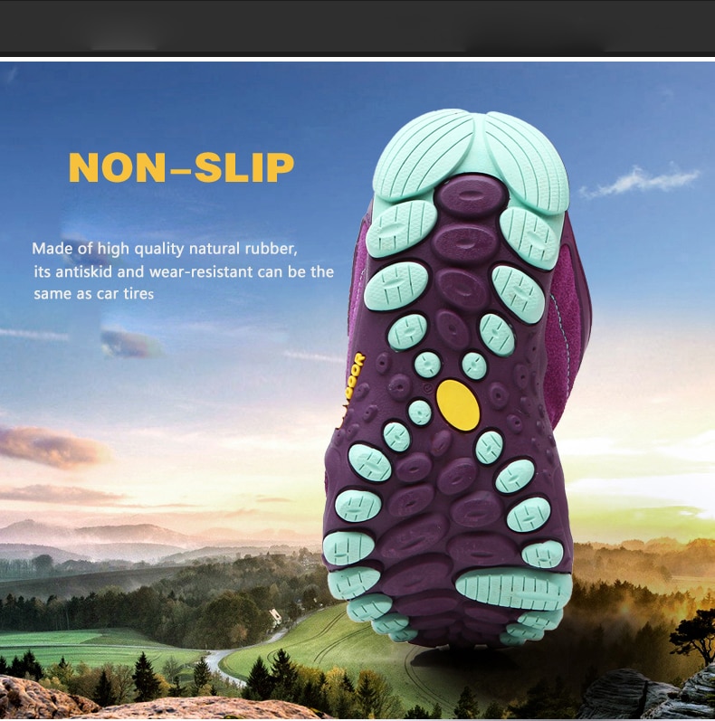 Women Leather Hiking Shoes Outdoor