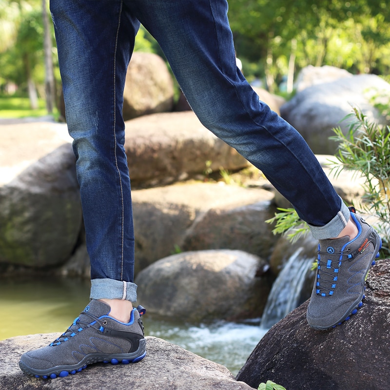 Women Leather Hiking Shoes Outdoor