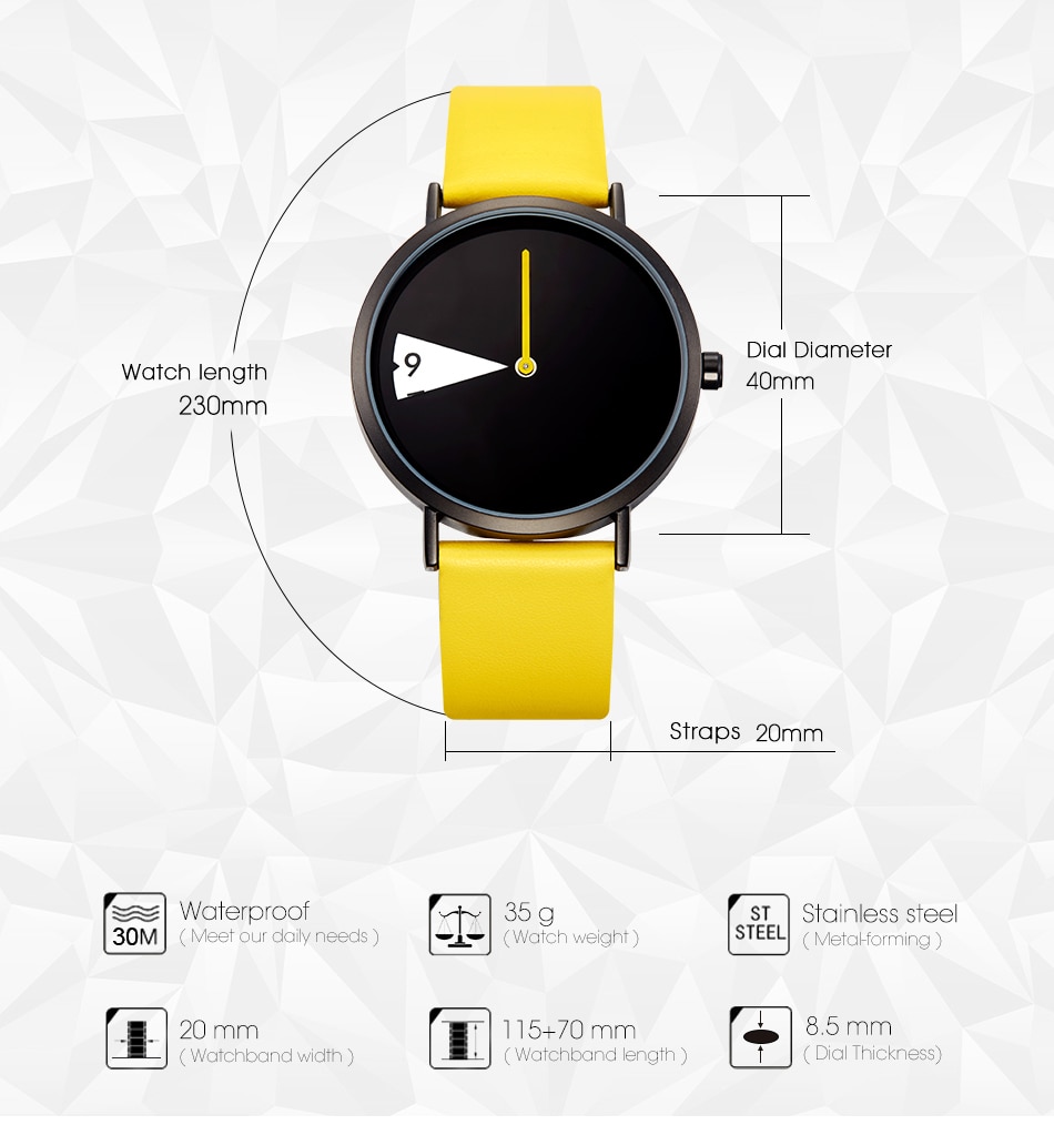 Minimalist Women Watch Ultra-Thin Leather Strap Fashion Quartz Ladies Watches Waterproof