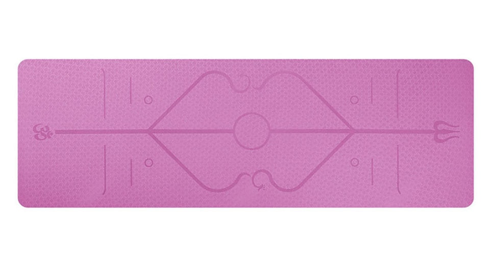 1830*610*6mm TPE Yoga Mat with Position Line Non Slip Carpet Mat For Beginner Environmental Fitness Gymnastics Mats 1830*610*6mm TPE Yoga Mat with Position Line Non Slip Carpet Mat For Beginner Environmental Fitness Gymnastics Mats