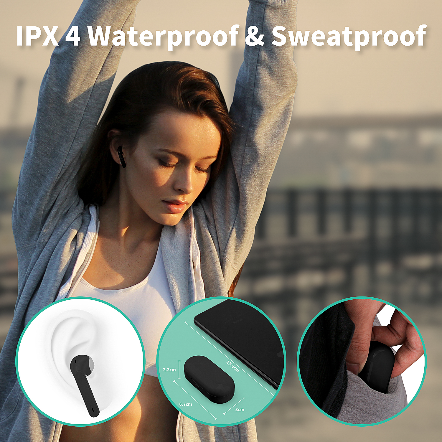 Wireless Bluetooth Earphone with Charging Case
