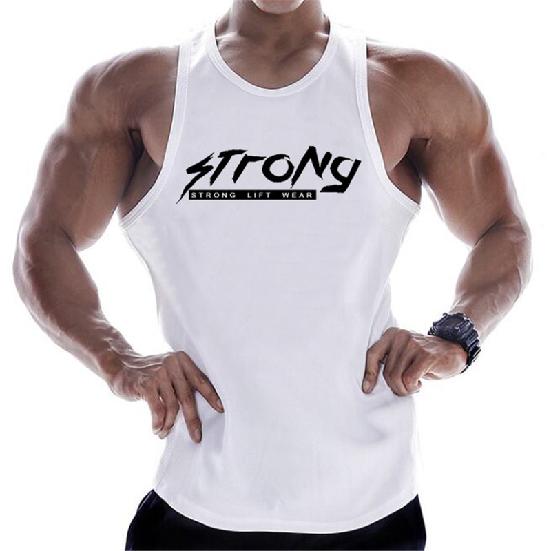 T-shirt sans manches pour homme, vêtement de sport, musculation, Fitness, course à pied, gym, 2020