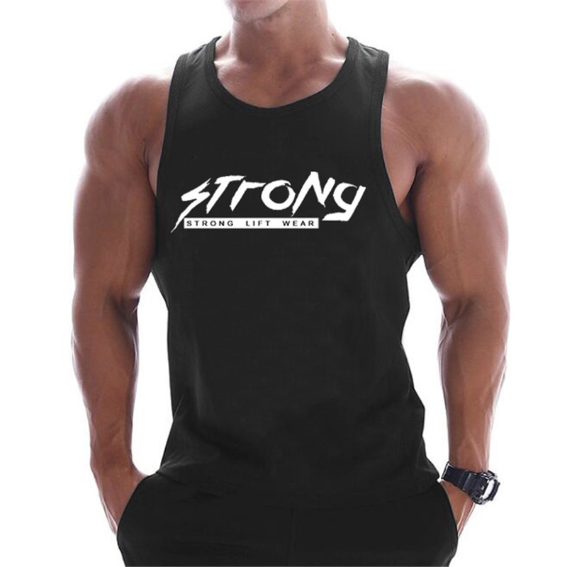 T-shirt sans manches pour homme, vêtement de sport, musculation, Fitness, course à pied, gym, 2020