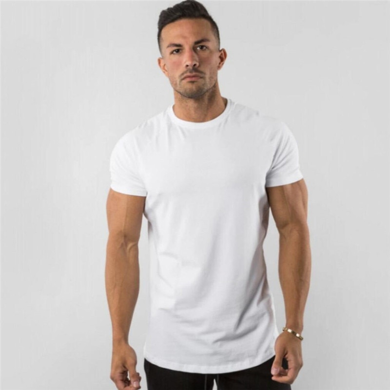 Workout Skinny sleeve Bodybuilding shirt