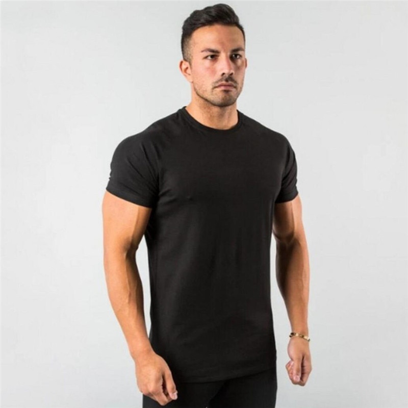 Workout Skinny sleeve Bodybuilding shirt