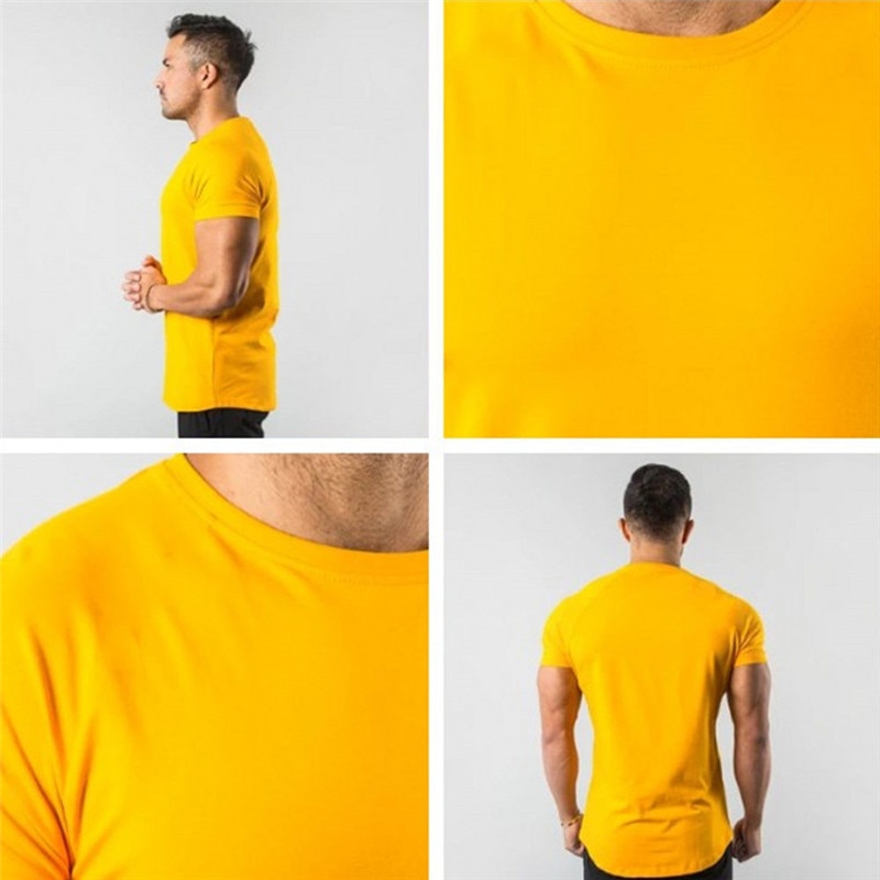Workout Skinny sleeve Bodybuilding shirt