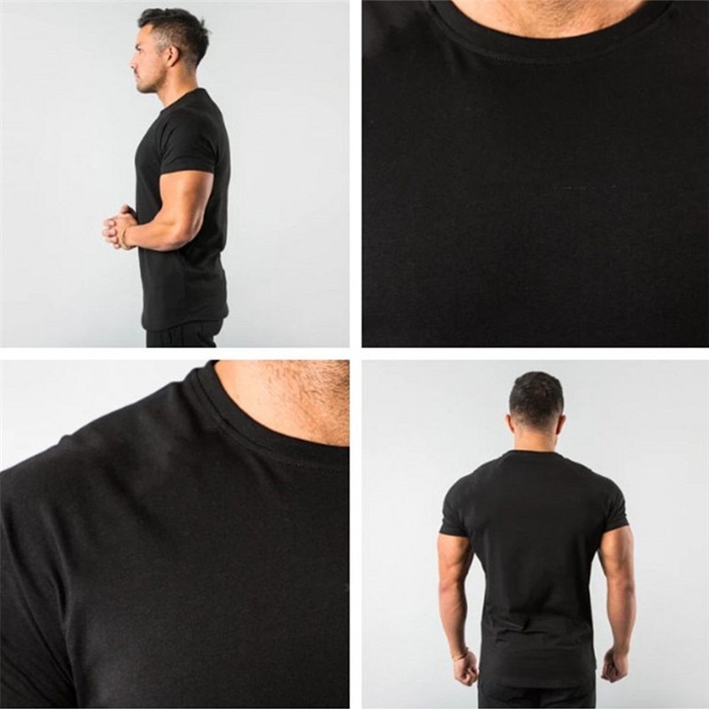 Workout Skinny sleeve Bodybuilding shirt