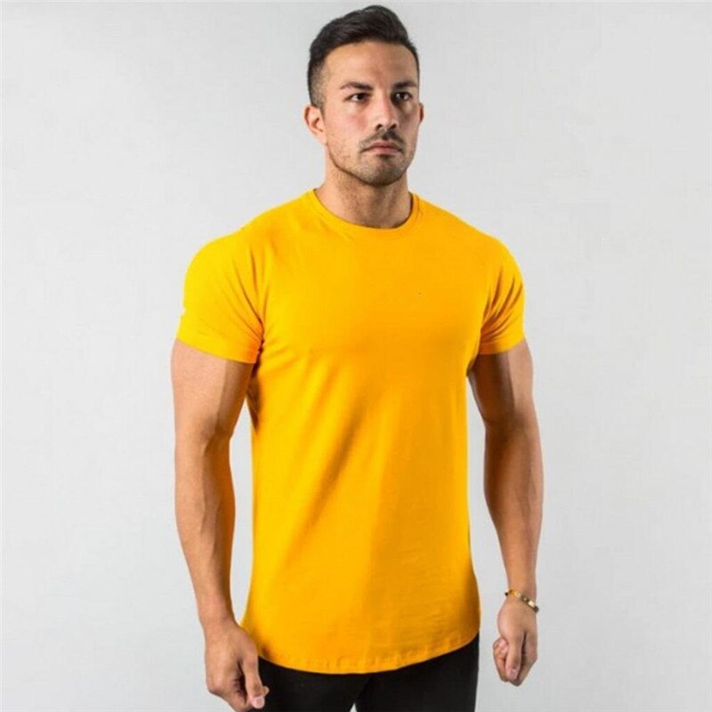 Workout Skinny sleeve Bodybuilding shirt