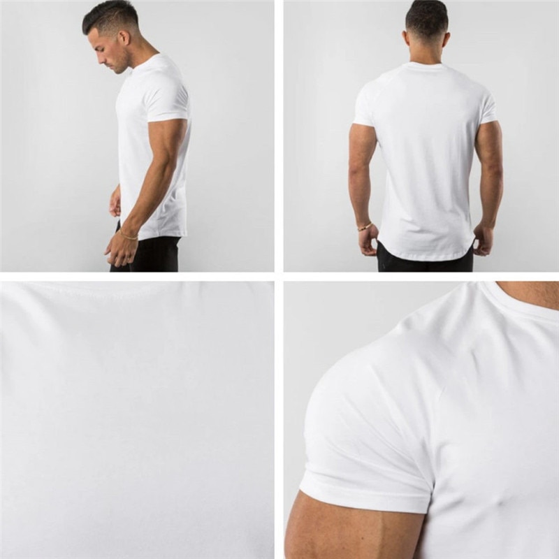 Workout Skinny sleeve Bodybuilding shirt