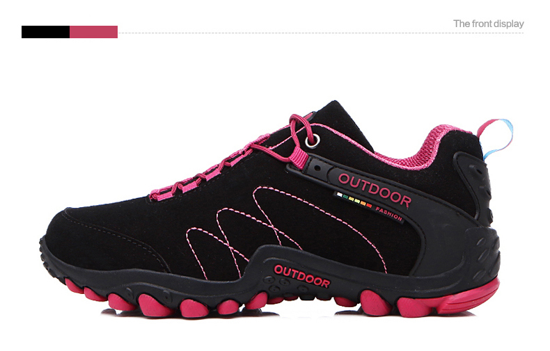 Women Leather Hiking Shoes Outdoor