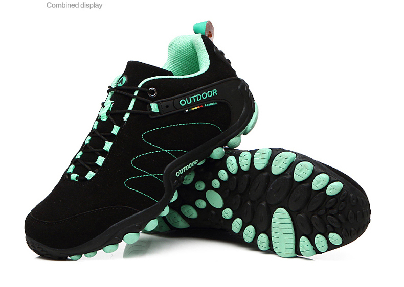 Women Leather Hiking Shoes Outdoor